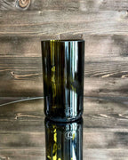 Braunes, bernsteinfarbenes Trinkglas Ivey Small aus einer recycelten Glasflasche.