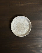 Nory flacher Untersetzer aus Beton in Beige Draufsicht
